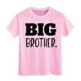 thumbnail image 1 of Toddler Boys Shirts & Tops Letter Print Crew Neck Short Sleeve Pullover Tshirts Outwear,Pink,4-5 Years, 1 of 4