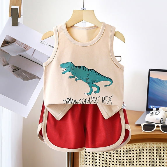 Toddler Boys' Short Sets Boys Summer Clothes Kids Summer Funny Letter Outfits Shirt Short Sets Toddler Boy Clothes Toddler Boy Clothes Shorts Sets