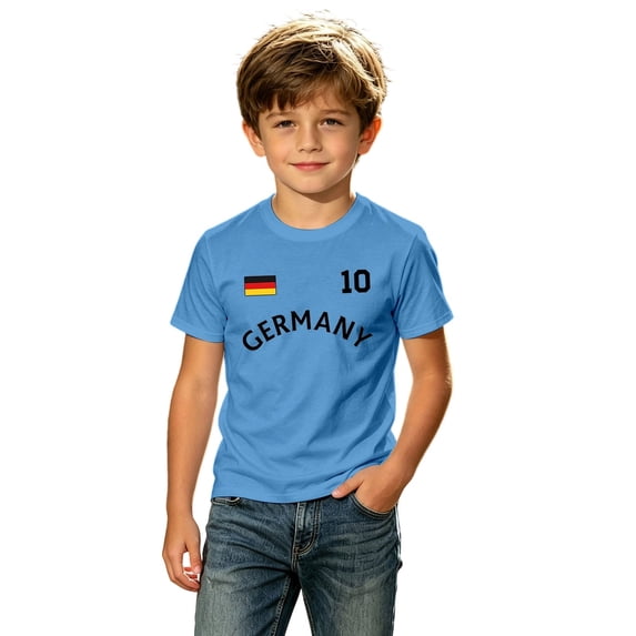 Toddler Boys' Short Sleeve Crew Neck T-Shirt Graphic Pattern Printed T Shirts Size 160