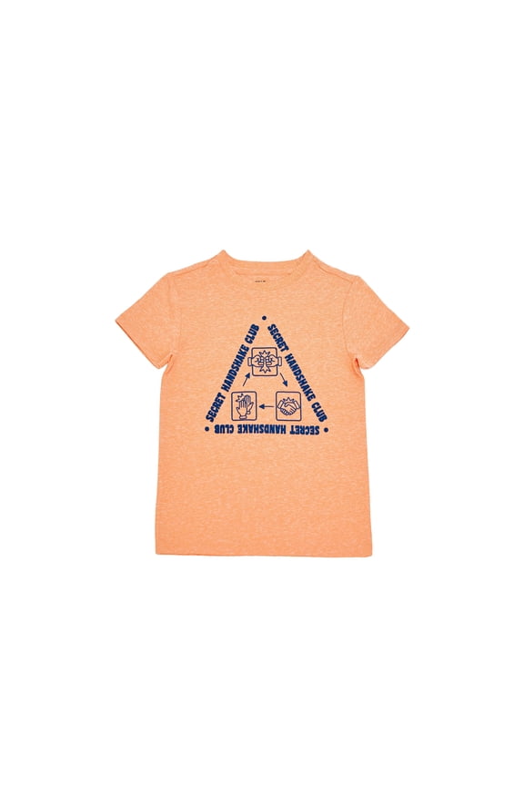 Toddler Boys Short Sleeve Graphic T-Shirt Island Orange 3T