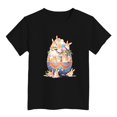 thumbnail image 1 of Toddler Boys Short Sleeve Shirts Easter Outfit Easter Egg Print Summer Tops Boys Shirts Size 3-4T, 1 of 4