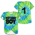 thumbnail image 1 of Toddler Boys Short Sleeve Shirts Fashionable Casual Letter Round Neck Game Day Summer Tee Tops Size 1-2T, 1 of 2