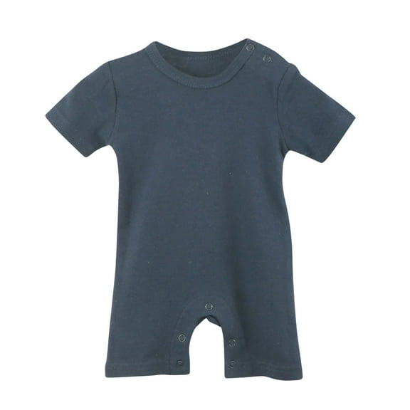 Toddler Boys Short Sleeve Solid Color Romper Jumpsuit One-Piece Outfit for Casual Wear and Play