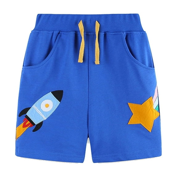 Toddler Boys Shorts Elastic Waist Drawstring Pull-On Boy Summer Essentials Shorts 3-4 Years