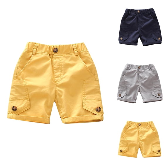 Toddler Boys Shorts Kids Baby Solid Spring Summer Cotton Clothes Kids Shorts Comfortable Daily Wear
