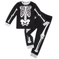 thumbnail image 1 of Toddler Boys Skeleton Pattern Kids 2 Piece Pj'S Long Sleeve Set Outfits Clothes, 1 of 8