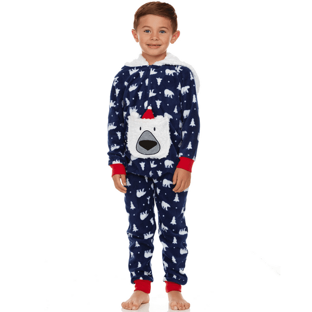 Kids Boys Night Pajamas Toddler Boys Sleepware Onesie Hooded Night