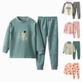 thumbnail image 1 of Toddler Boys' Sleepwear Bamboo Viscose Kids Long Sleeve Tops And Pants Pajama Sets,Fluffy 6-12 Months 12-24 Months 2t 3t 4t 5t 6t 7t 8t 9t Children Hot Pink 5-6 Years, 1 of 4