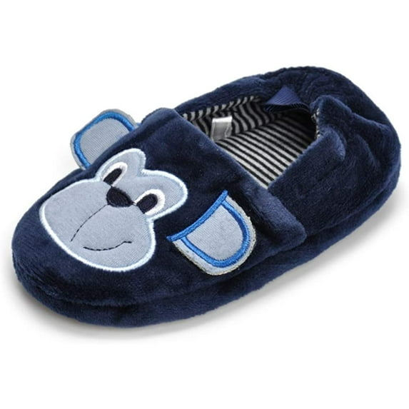 Toddler Boys Slippers Cartoon Cute Animals Plush Warm Home Shoes