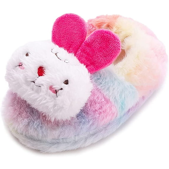 Toddler Boys Slippers Cartoon Cute Animals Plush Warm Home Shoes