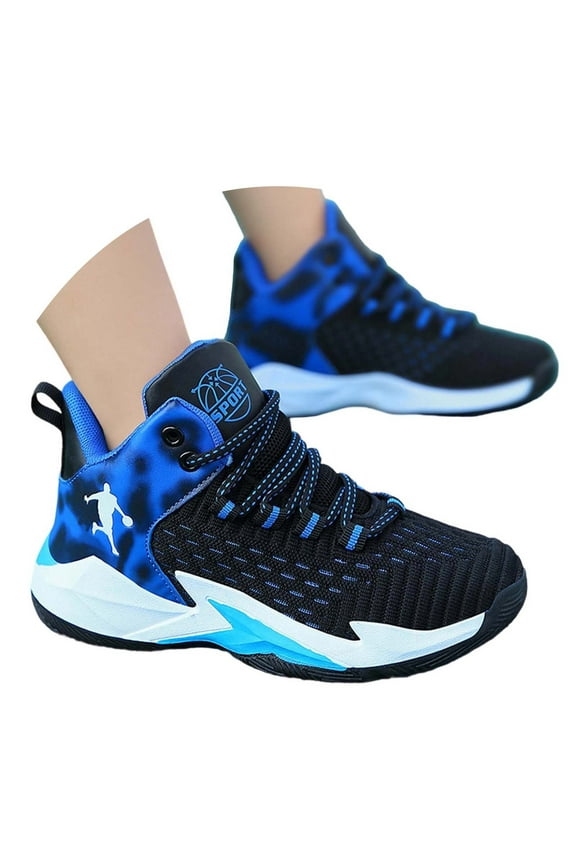 Toddler Boys Sneakers Lightweight Breathable Mesh Basketball Shoes Kids Athletic Running Casual Sports Shoes Durable