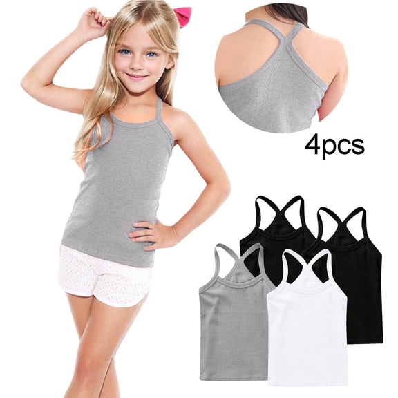 Toddler Boys Soft Sleeveless Camisole and Shorts 4-Piece Set for Casual Wear and Special Occasions