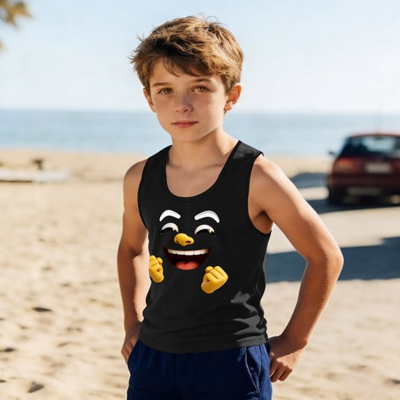 Toddler Boys Solid Color Camisole and Shorts Set Soft Breathable Casual Outfit
