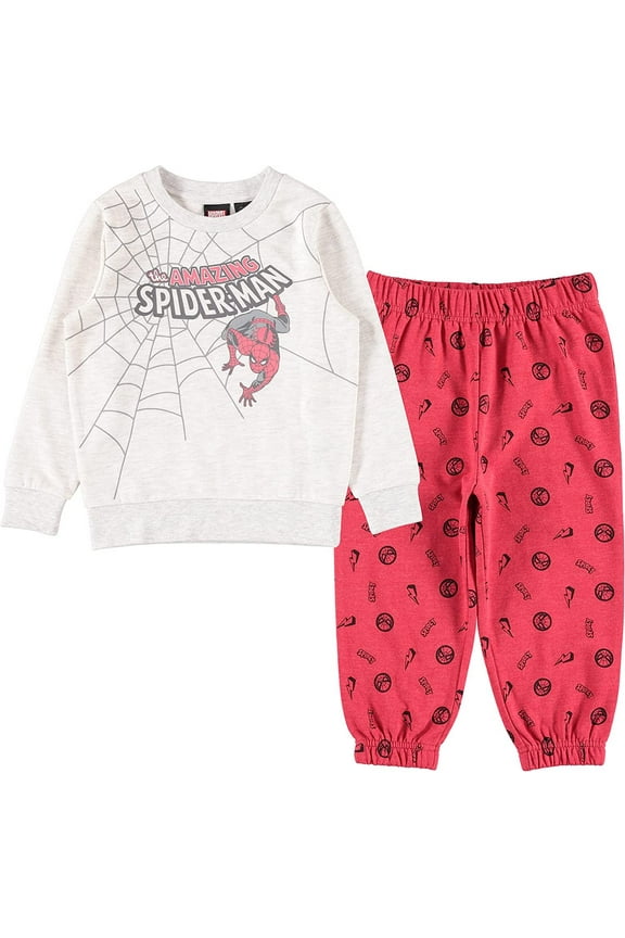Toddler Boys Spiderman Sweatshirt and Jogger Clothing Set- Toddler Boys Sizes 2T-5T