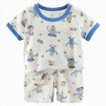 thumbnail image 1 of Toddler Boys Summer Clothes 2T 3T 4T 5T Kids 2 Pcs Short Sleeve Graphic Tees and Stretch Shorts Set Toddler Sets for Boys 6T 7T Children 2-3 Years, 1 of 6