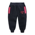 thumbnail image 1 of Toddler Boys Sweatpants Black Pants For Boys Drawstring Pants With Pockets Boys Solid Pants Boys Joggers 12-24 Months, 1 of 2
