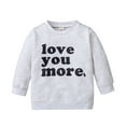 thumbnail image 1 of Toddler Boys Girls Sweatshirts Child Kids Baby Letter Long Sleeve Tops Clothing Size 18-24 Months, 1 of 8