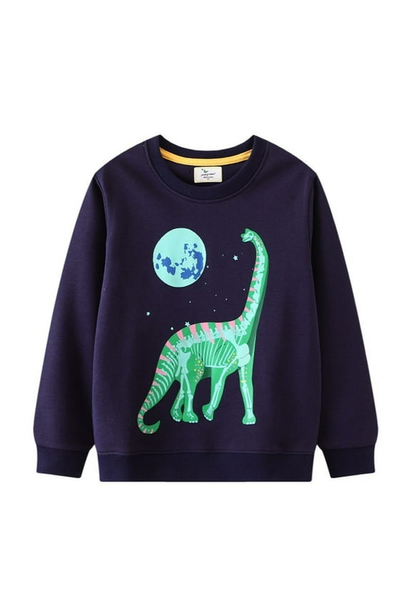 Toddler Boys Sweatshirts Print 2024 New Patterned Long Sleeve Pullover Crewneck Toddler Hoodie Tops Shirts Hoodies for Baby Boys Boys Youth Large Clothes Cool Youth Sweatshirts 12 Month Jacket
