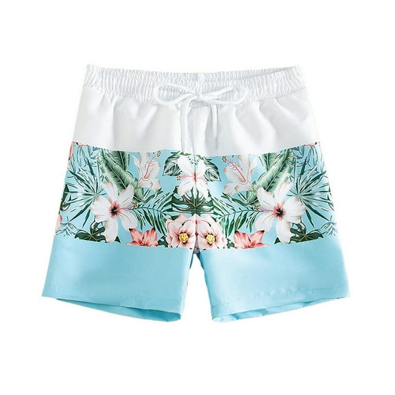 Toddler Boys Swim Trunks Boys Swimsuits Loose Fit Quick Dry Beach Pants Waterproof Surf Pants Light Blue,3-4T Swim Jammers Boys