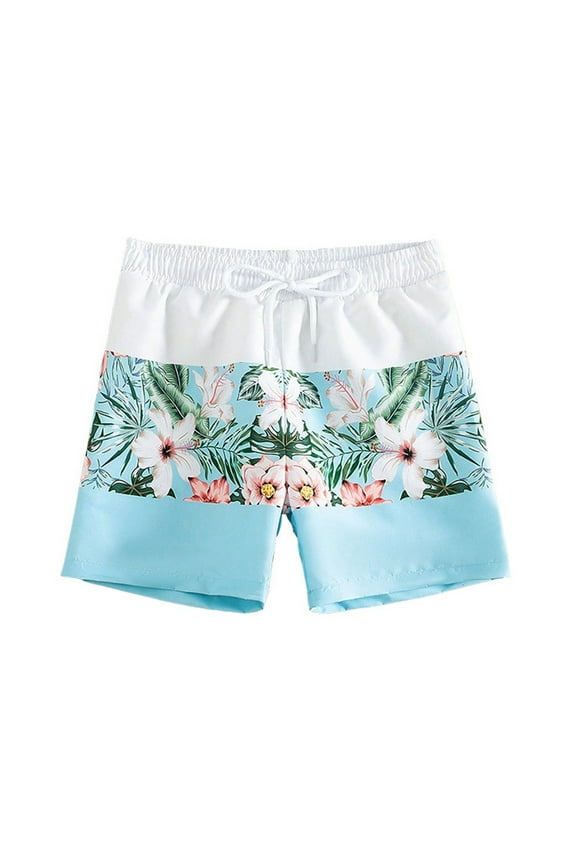 Toddler Boys Swim Trunks Boys Swimsuits Loose Fit Quick Dry Beach Pants Waterproof Surf Pants Light Blue,3-4T Swim Jammers Boys