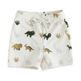 thumbnail image 1 of Toddler Boys Swim Trunks Cartoon Print Bathing Suit Summer Swim Shorts Beige 18-24 Months, 1 of 5