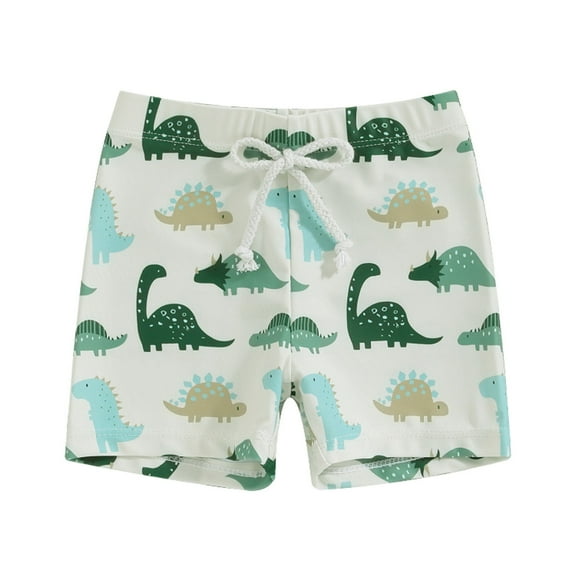 Toddler Boys Swim Trunks Summer Floral Beach Bathing Suit Holiday Cartoon Print Casual Swimsuit Beige Shorts Swimwear Bottom 6