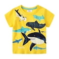 thumbnail image 1 of Toddler Boys T Shirt Short Sleeve Shirt Print Cotton Summer Tops Tees Sharks Graphic, 1 of 8