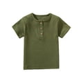 thumbnail image 1 of Toddler Boys' T-Shirts Casual Boys Short Sleeve Shirt Solid Tees Toddler Baseball Shirt Boys 2T Clothes, 1 of 4