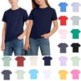 thumbnail image 1 of Toddler Boys T-Shirts Cotton Solid Color Boys Shirts Round Neck Short Sleeve T Shirts for Boys Casual Shirts for Boys Shirts Under $10 Size 14-15 Years, 1 of 7