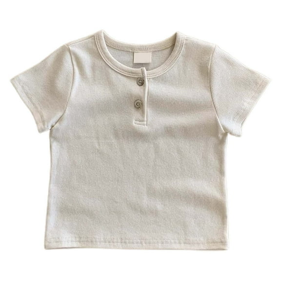 Toddler Boys Tshirt Trendy Toddler Short Sleeve Shirt Solid Shirts Toddler Baseball Shirt Toddler Shirts Boys 12-15 Months