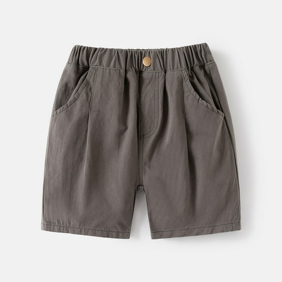 Toddler Boys Uniform Grey Shorts Summer Girls Uniform Pants Boys Sweatpants Size 2T