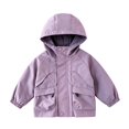 thumbnail image 1 of Toddler Boys Windbreaker Outerwear Baby Lightweight Hooded Zip Raincoats Casual Coat Cute Fashion Coats Windbreaker Jackets, 1 of 6