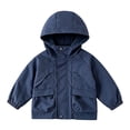 thumbnail image 1 of Toddler Boys Windbreaker Outerwear Baby Lightweight Hooded Zip Raincoats Casual Coat Cute Fashion Coats Windbreaker Jackets, 1 of 6