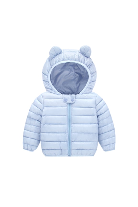 Toddler Boys Winter Coat Baby Hoodie with Bear Ear Lightweight Puffer Jacket Toddler Girl Clothes Winter 2-3 Years