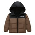 thumbnail image 1 of Toddler Boys Winter Coat,Kids Puffer Coat with Pocket Zip up Hooded Coat Windproof Warm Puffer Jacket Kids Boys Size 1-2 Years Winter Coat, 1 of 3