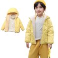 thumbnail image 1 of Toddler Boys Winter Coat Kids Puffer Jacket Zipper Long Sleeve Kids Warm Winter Coat Outerwear Hooded Down Jacket Winter Clothes 3-4 Years, 1 of 4