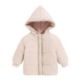 thumbnail image 1 of Toddler Boys Winter Coat Puffer Jacket Kids Full-Zip Long Sleeve Windproof Down Jacket Warm Hooded Outdoor Coats 12-18 Months Boys Winter Clothes, 1 of 5