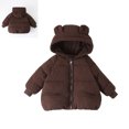 thumbnail image 1 of Toddler Boys Winter Coat Puffer Jacket Zipper Long Sleeve Kids Warm Winter Coat Outerwear Warm Hooded Outdoor Coats 12-18 Months Winter Jacket, 1 of 9