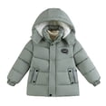 thumbnail image 1 of Toddler Boys Winter Down Jacket Thickened Warm Coat Fashion Short Outerwear Cold Weather, 1 of 5