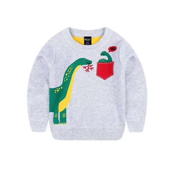 Toddler Boys Winter PullOver Dinosaur Sweatshirt