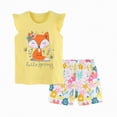 thumbnail image 1 of Toddler Boys and Girls Cotton Linen Summer Outfit Sleeveless Tank Top and Wide Leg Shorts Casual Loose Beachwear Light Yellow 4-5 Years, 1 of 6