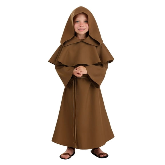 Toddler Brown Monk Robe Costume