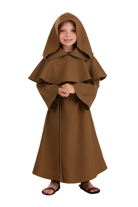 Toddler Brown Monk Robe Costume