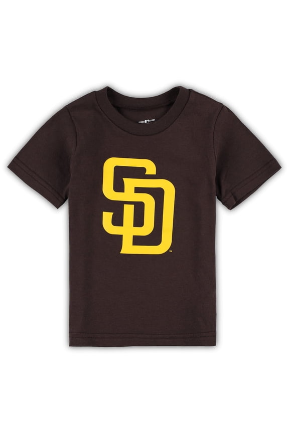 Toddler Brown San Diego Padres Team Crew Primary Logo T-Shirt