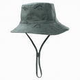 thumbnail image 1 of Toddler Bucket Hat Packable Cartoon Caps Dinosaur Boys Hat Adjustable Wide Brim Outdoor Play For Boy And Girl Gibobby,12-24 Months,AG, 1 of 3
