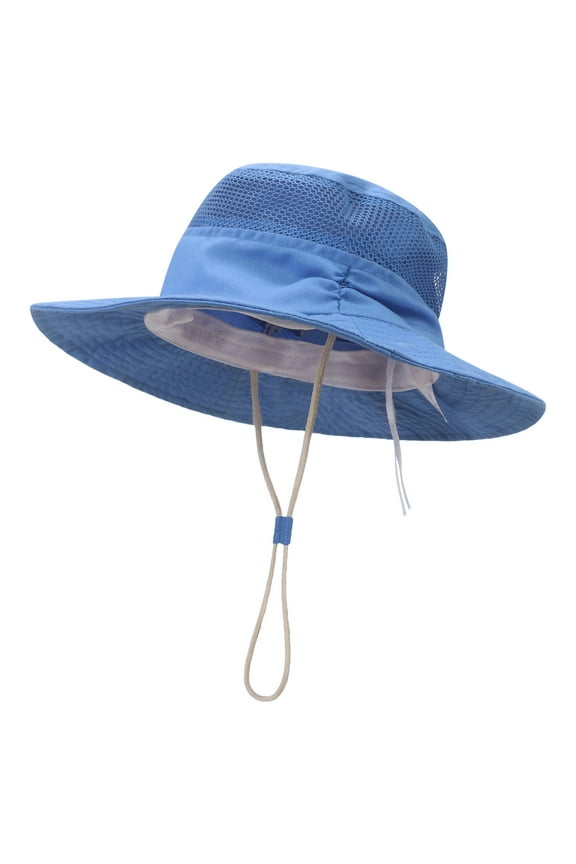 Toddler Bucket Hat Solid Color Cap Boys Baby Sun Hat Kids Beach Hats Wide Brim Outdoor Play Boys Girls Stylish Caps