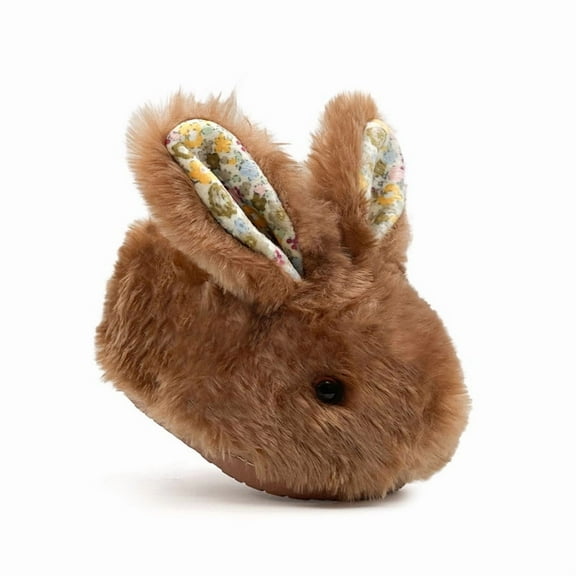 Toddler Bunny Slippers for Girls Boys Cute Animal Fluffy Slippers Kids Fuzzy House Shoes Soft Plush Warm Winter Rabbit Home Slipper Indoor Outdoor Shoe