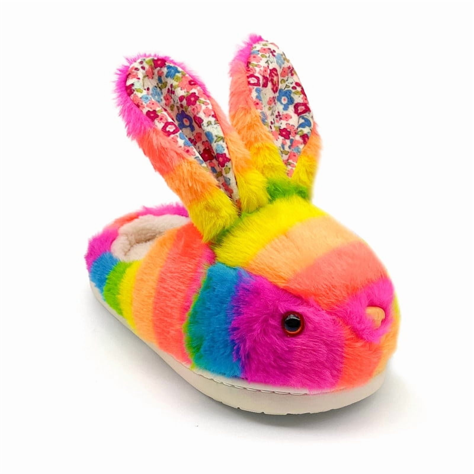 Toddler Bunny Slippers Girls Boys Kids Bunny House Slipper Winter ...