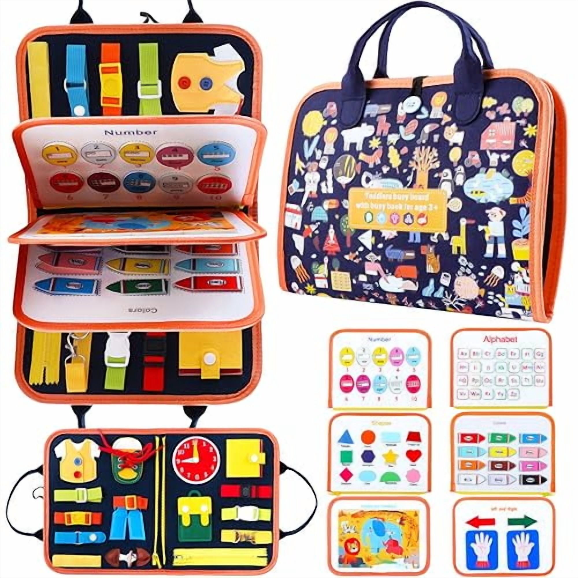 Toddler Busy Board Montessori Toys for 1 2 3 4 5 Year Old Boys Girls ...
