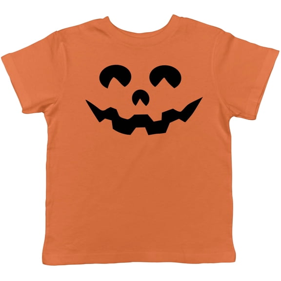 Toddler Cartoon Eyes Pumpkin Face Funny Fall Halloween Spooky T shirt